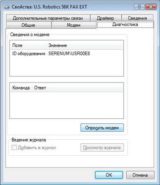 Тестирование модема