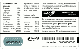 оборотная сторона карты